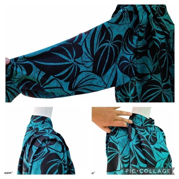 TJW by Mervyn's Vintage 80s 90s Secretary Greek Style Button Down Shirt Size 12 - Picture 11 of 16